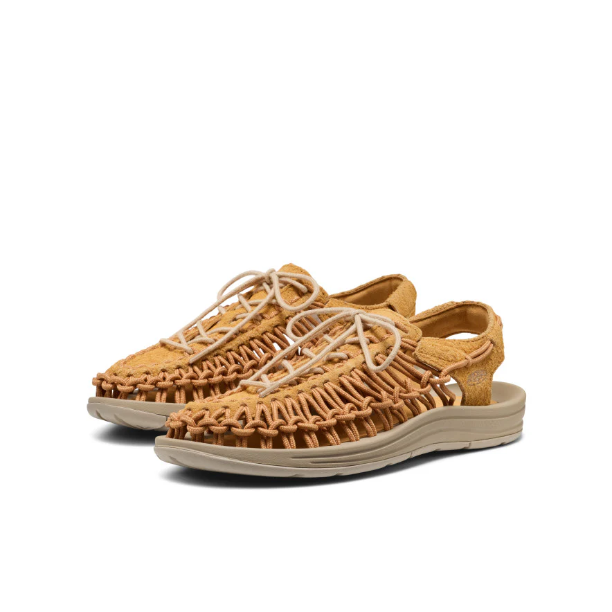 All Gender UNEEK Leather Sneaker  |  Oak Buff/Plaza Taupe - Image 2