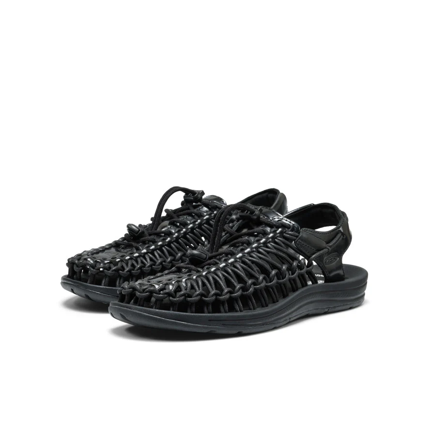 All Gender UNEEK Leather Sneaker  |  Perseid Black - Image 2