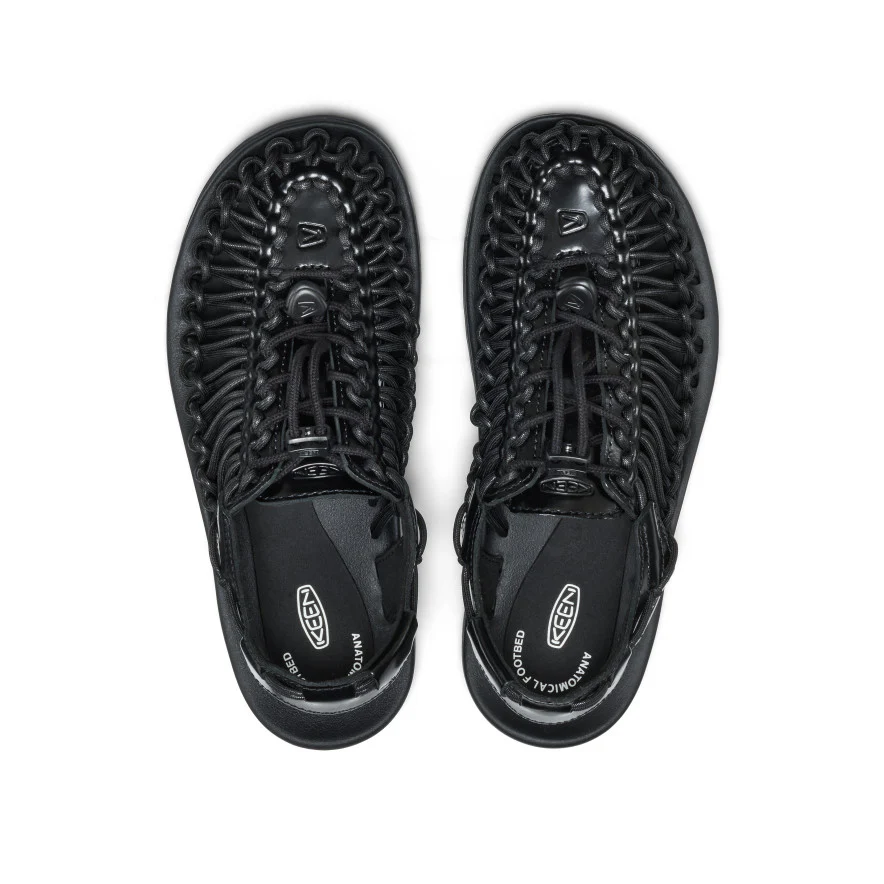 All Gender UNEEK Leather Sneaker  |  Perseid Black - Image 4