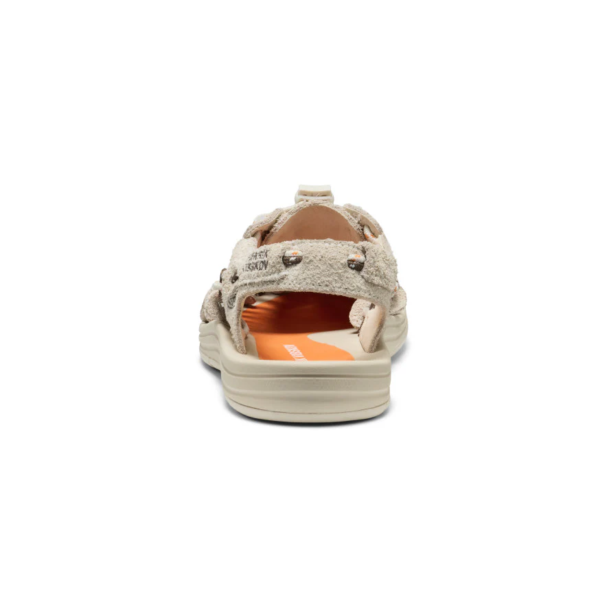 All Gender UNEEK Leather Henrik Vibskov Sneaker  |  Tangerine Cream - Image 5