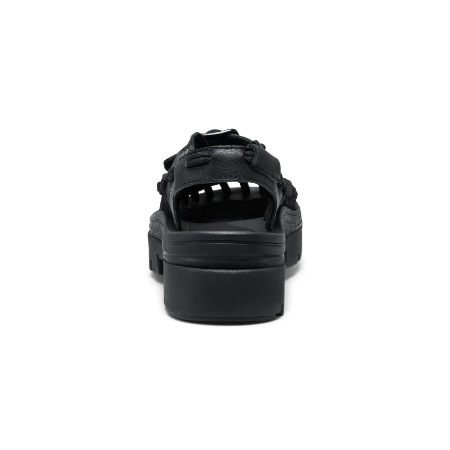 All Gender UNEEK PLT Mary Jane Sneaker  |  Black Smooth Lea - Image 5
