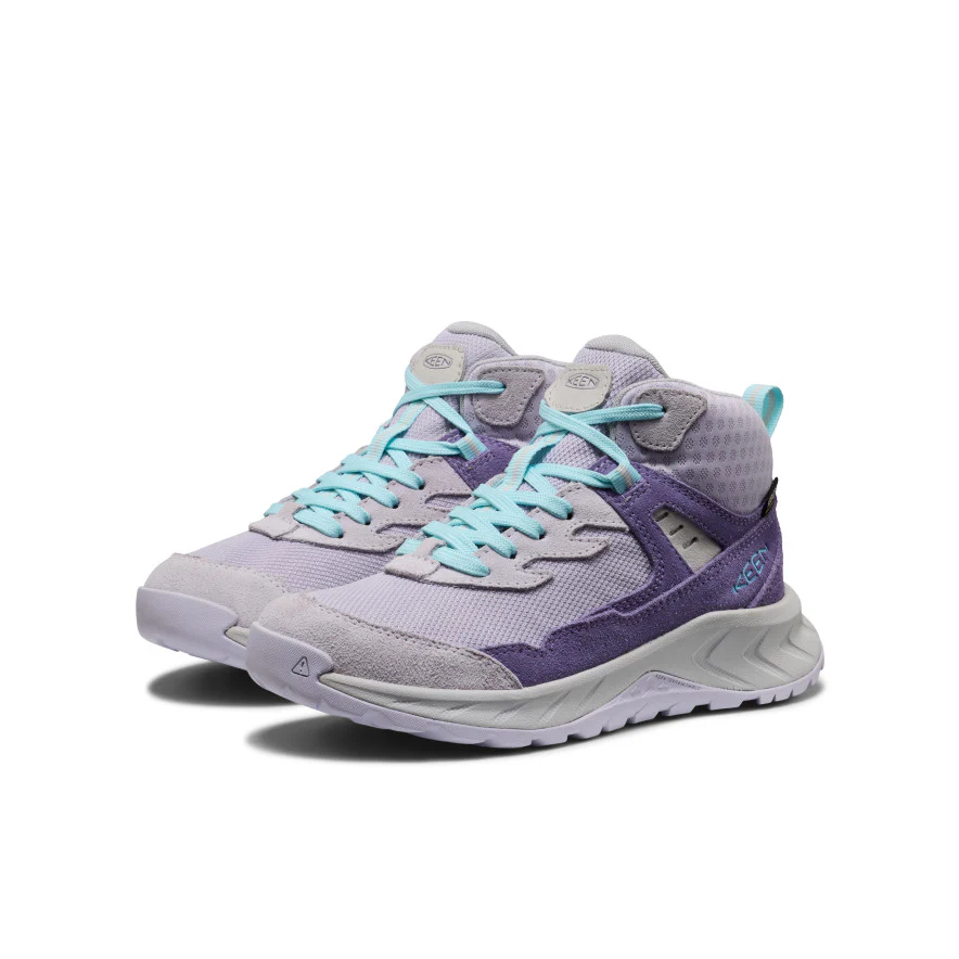 Big Kids' Hightrail Waterproof Hiking Boot  |  Purple Haze/Thistle - Image 2