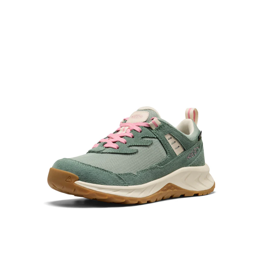 Big Kids' Hightrail Waterproof Hiking Shoe  |  Lily Pad/Cashmere Rose - Image 3
