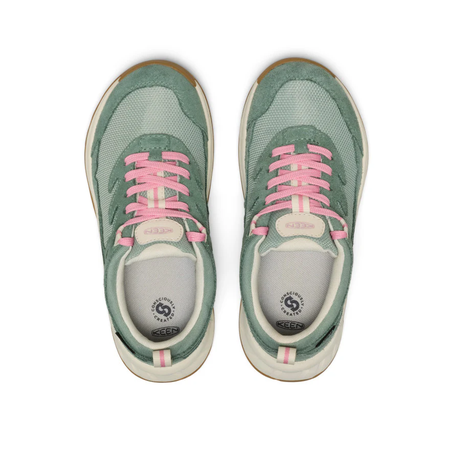 Big Kids' Hightrail Waterproof Hiking Shoe  |  Lily Pad/Cashmere Rose - Image 4