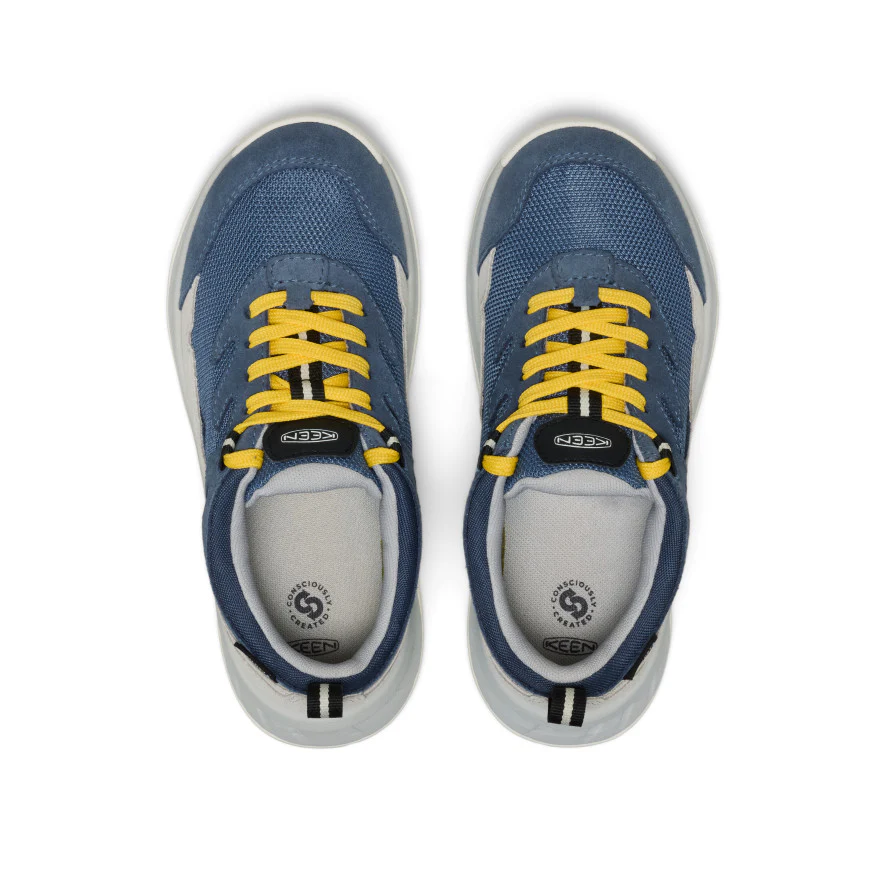 Big Kids' Hightrail Waterproof Hiking Shoe  |  Vintage Indigo/Alloy - Image 4