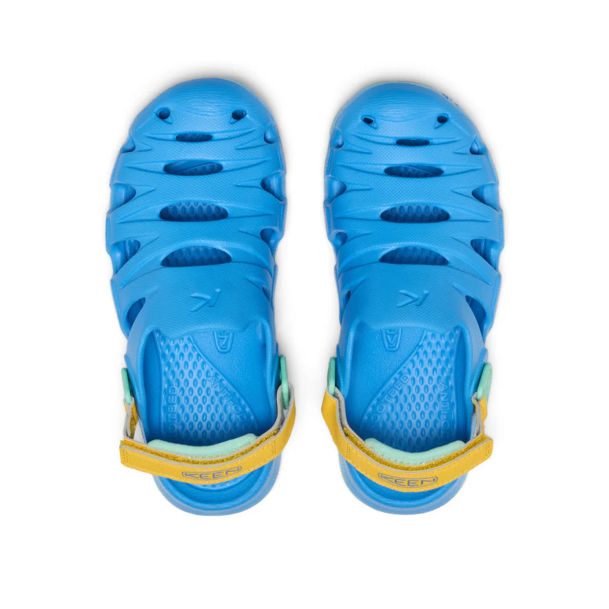 Big Kids' HyperFLT Clog  |  Azure Blue/Daffodil - Image 4