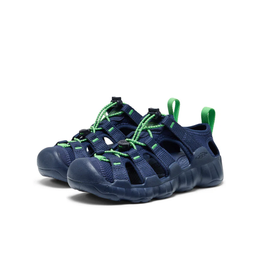 Big Kids' Hyperport H2 Sandal  |  Naval Academy/Vibrant Green - Image 2