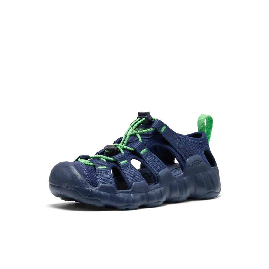 Big Kids' Hyperport H2 Sandal  |  Naval Academy/Vibrant Green - Image 3