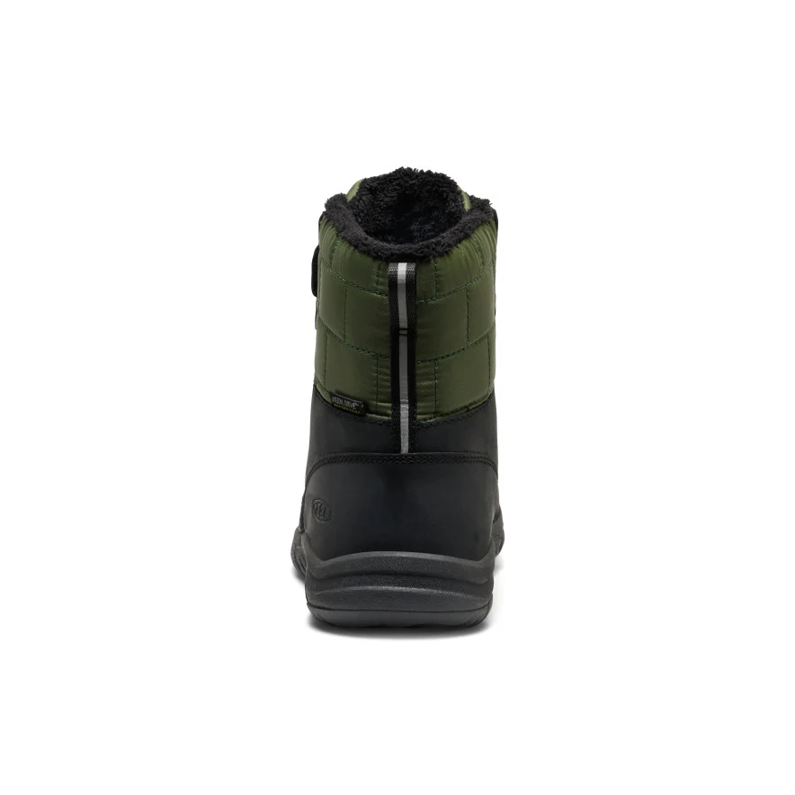 Big Kids' Kanibou Waterproof Winter Boot  |  Black/Bronze Green - Image 5