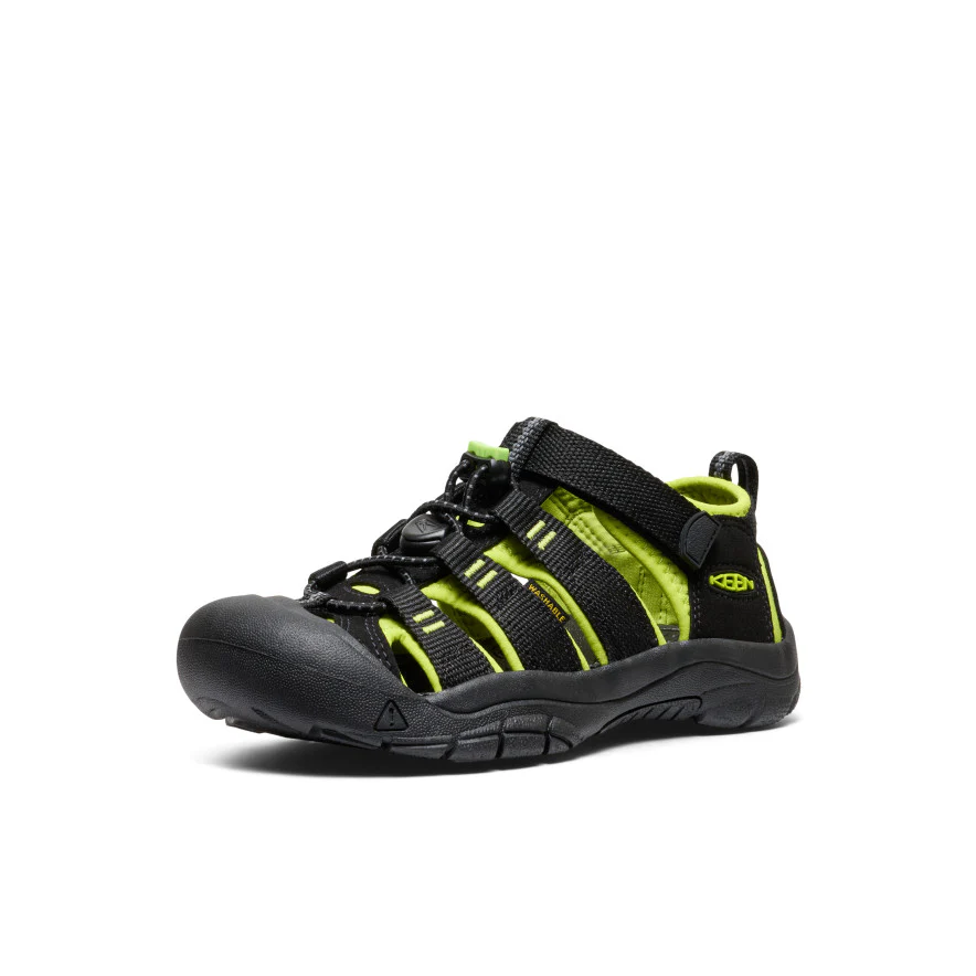 Big Kids' Newport H2  |  Black/Lime Green - Image 2
