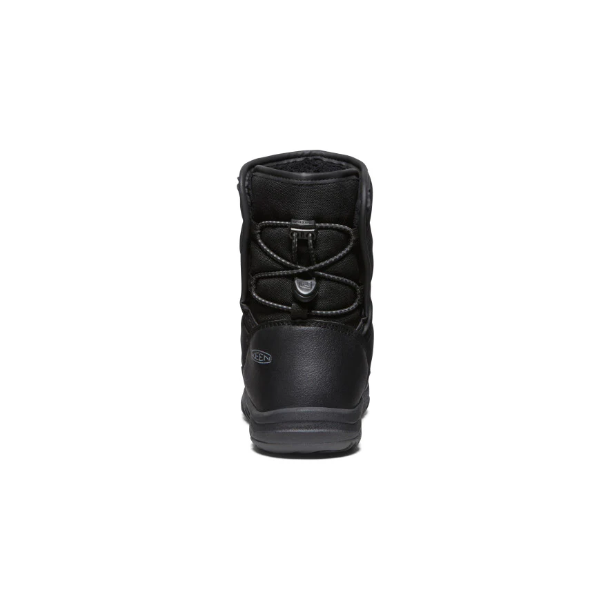 Big Kids' Puffrider Waterproof Winter Boot  |  Black/Steel Grey - Image 5