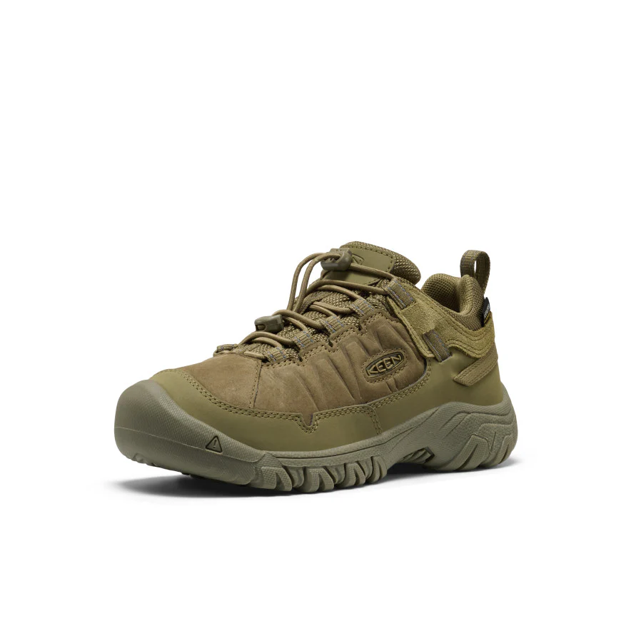 Big Kids' Targhee IV Waterproof Hiking Shoe  |  Martini Olive - Image 3