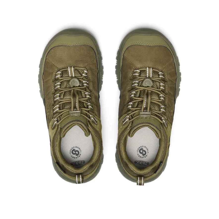 Big Kids' Targhee IV Waterproof Hiking Shoe  |  Martini Olive - Image 4
