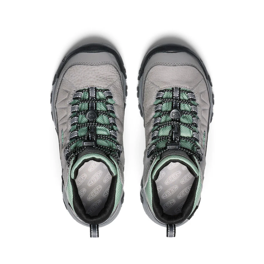 Big Kids' Targhee IV Waterproof Hiking Boot  |  Alloy/Granite Green - Image 4