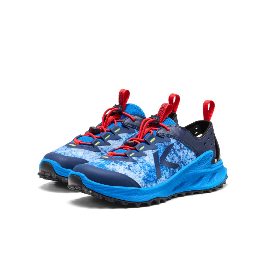 Big Kids' Zionic ADV Sandal  |  Precious Blue/Racing Red - Image 2