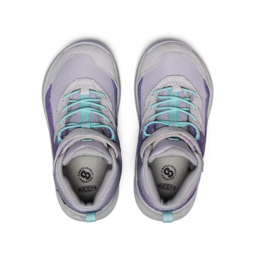 Little Kids' Hightrail Waterproof Hiking Boot  |  Purple Haze/Thistle - Image 4