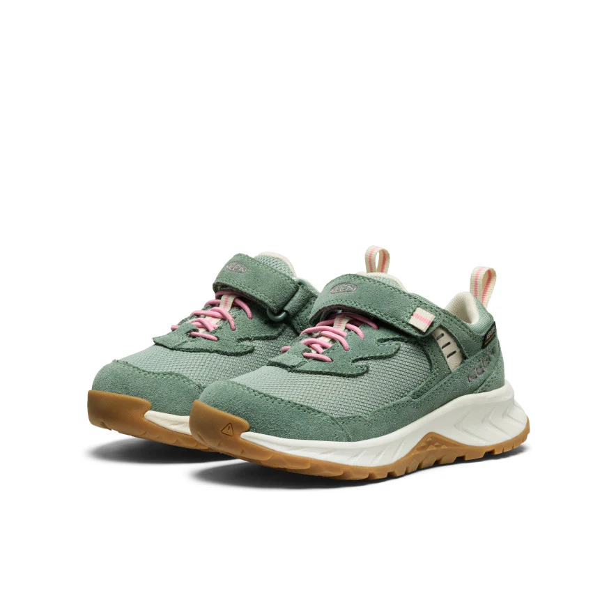 Little Kids' Hightrail Waterproof Hiking Shoe  |  Lily Pad/Cashmere Rose - Image 2