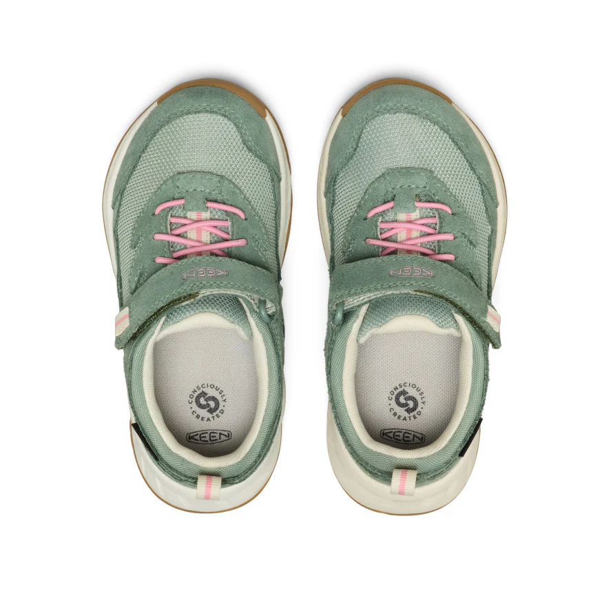 Little Kids' Hightrail Waterproof Hiking Shoe  |  Lily Pad/Cashmere Rose - Image 4
