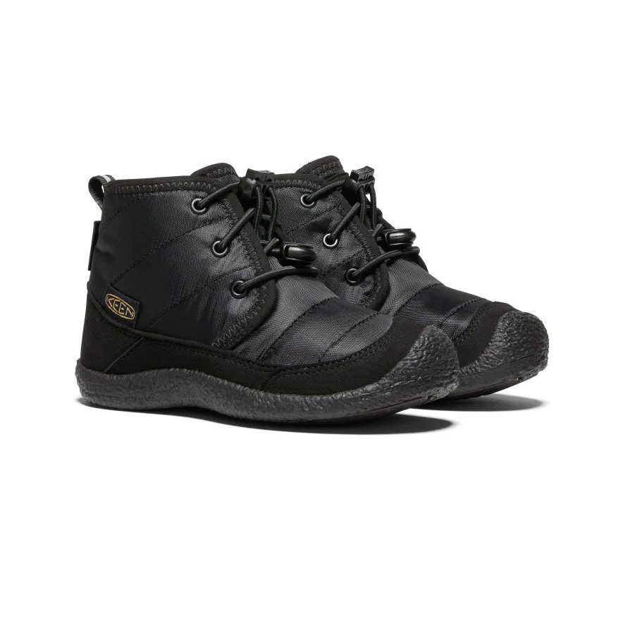Little Kids' Howser II Waterproof Chukka  |  Black/Black - Image 2