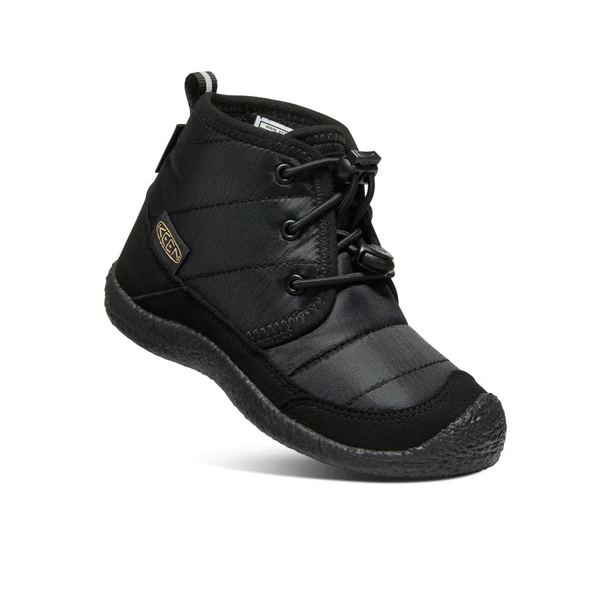 Little Kids' Howser II Waterproof Chukka  |  Black/Black - Image 3