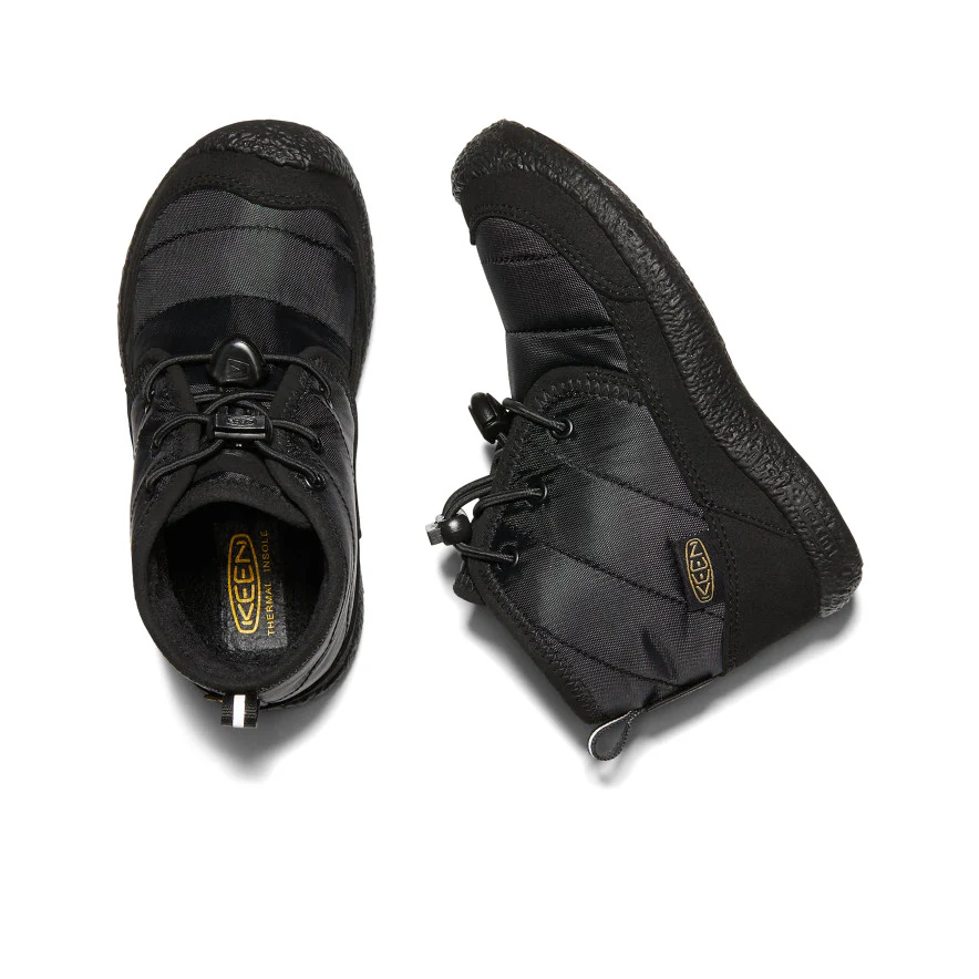 Little Kids' Howser II Waterproof Chukka  |  Black/Black - Image 4