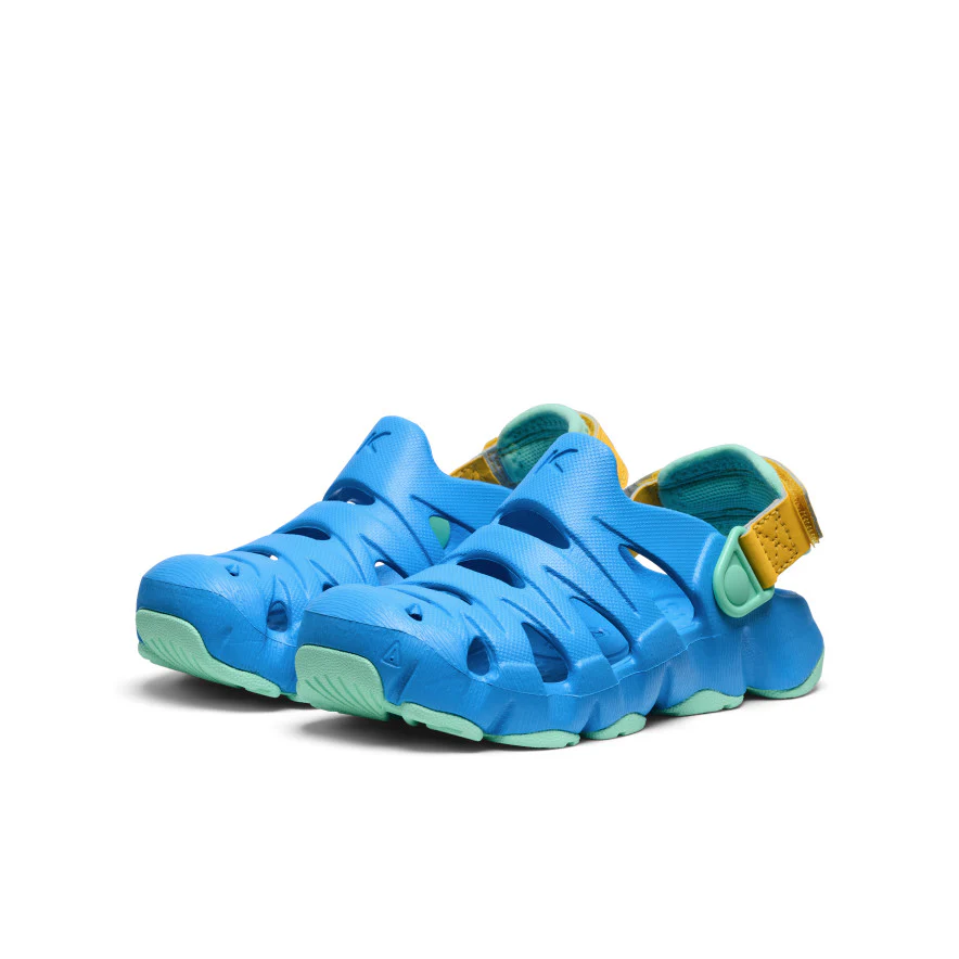 Little Kids' HyperFLT Clog  |  Azure Blue/Daffodil - Image 2
