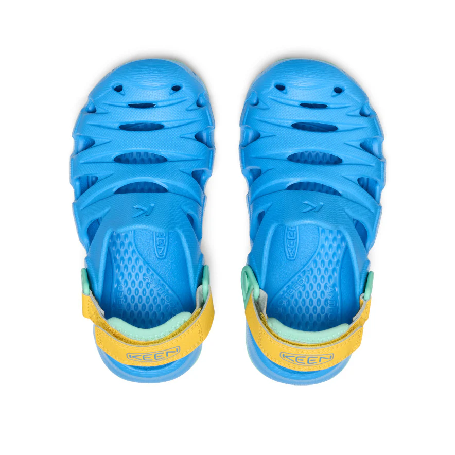Little Kids' HyperFLT Clog  |  Azure Blue/Daffodil - Image 4