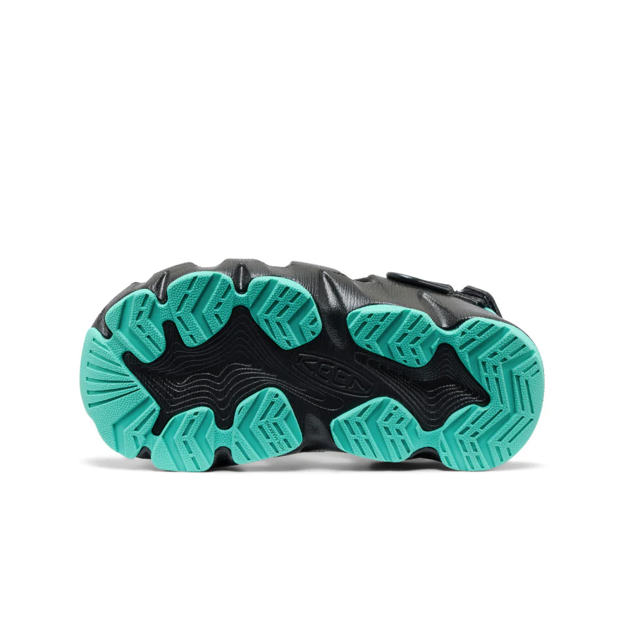 Little Kids' HyperFLT Clog  |  Black/Bright Aqua - Image 6