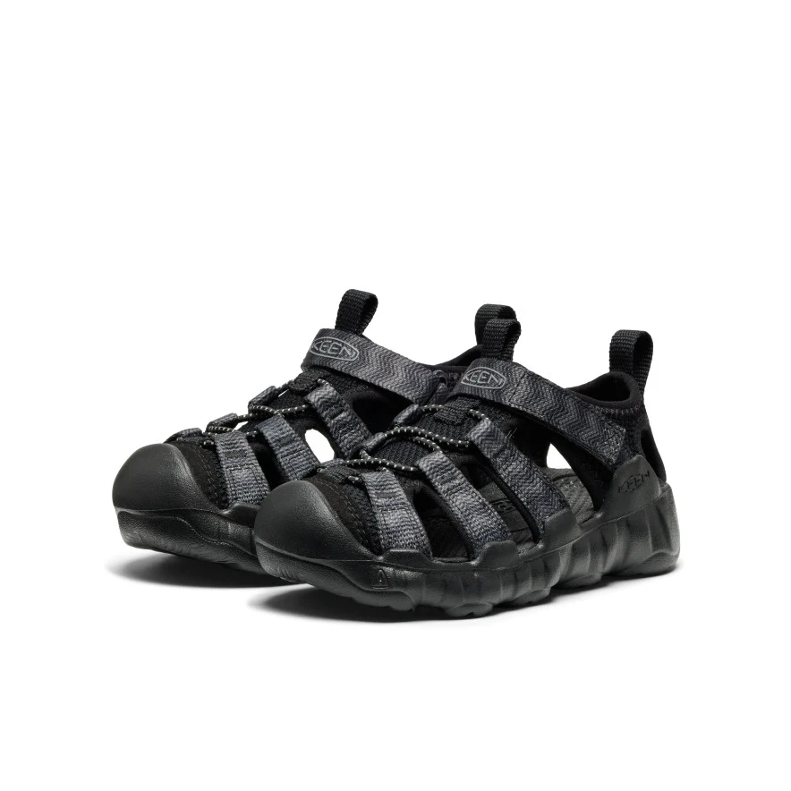 Little Kids' Hyperport H2 Sandal  |  Black/Steel Grey - Image 2