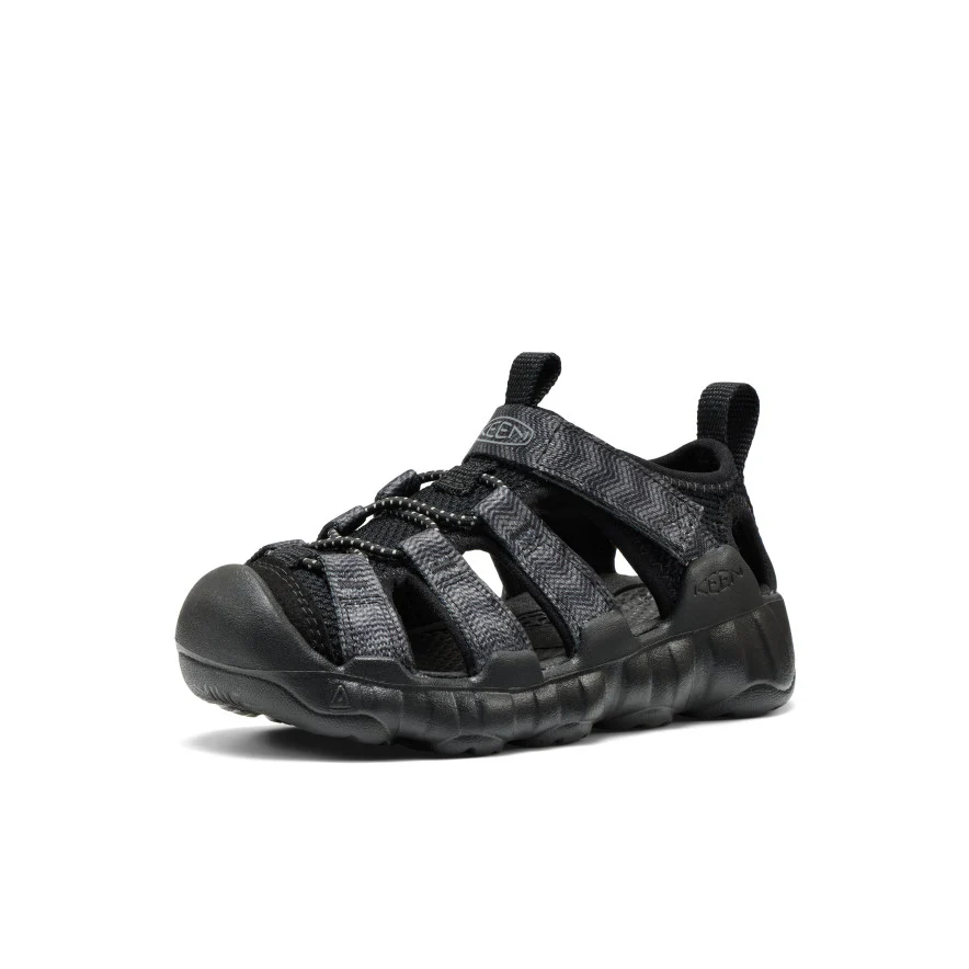 Little Kids' Hyperport H2 Sandal  |  Black/Steel Grey - Image 3