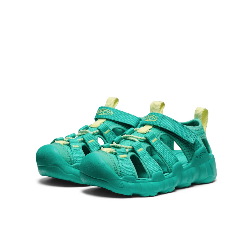Little Kids' Hyperport H2 Sandal  |  Bright Aqua/Wax Yellow - Image 2