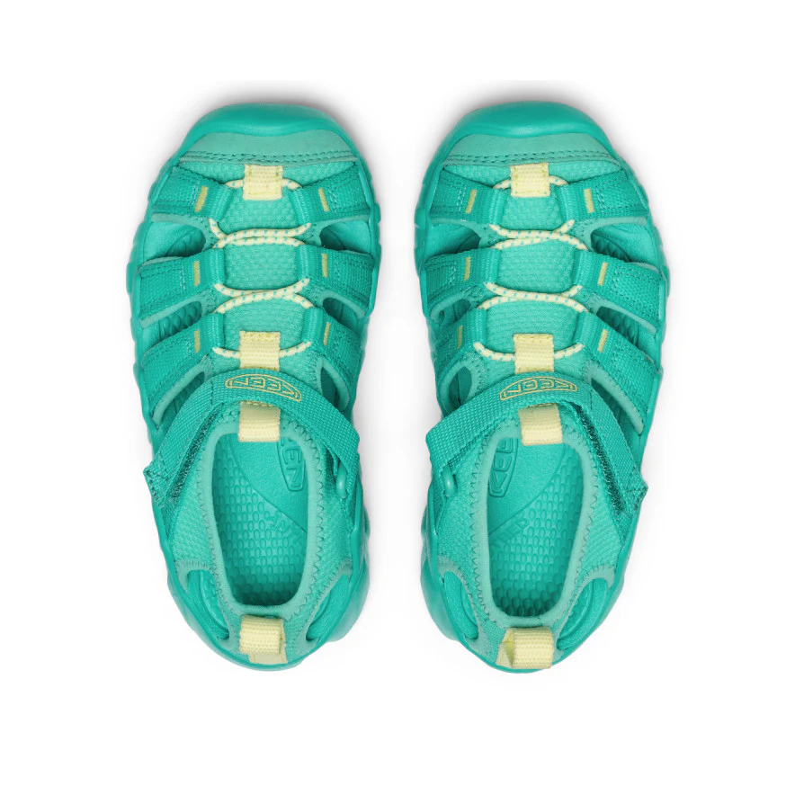Little Kids' Hyperport H2 Sandal  |  Bright Aqua/Wax Yellow - Image 4