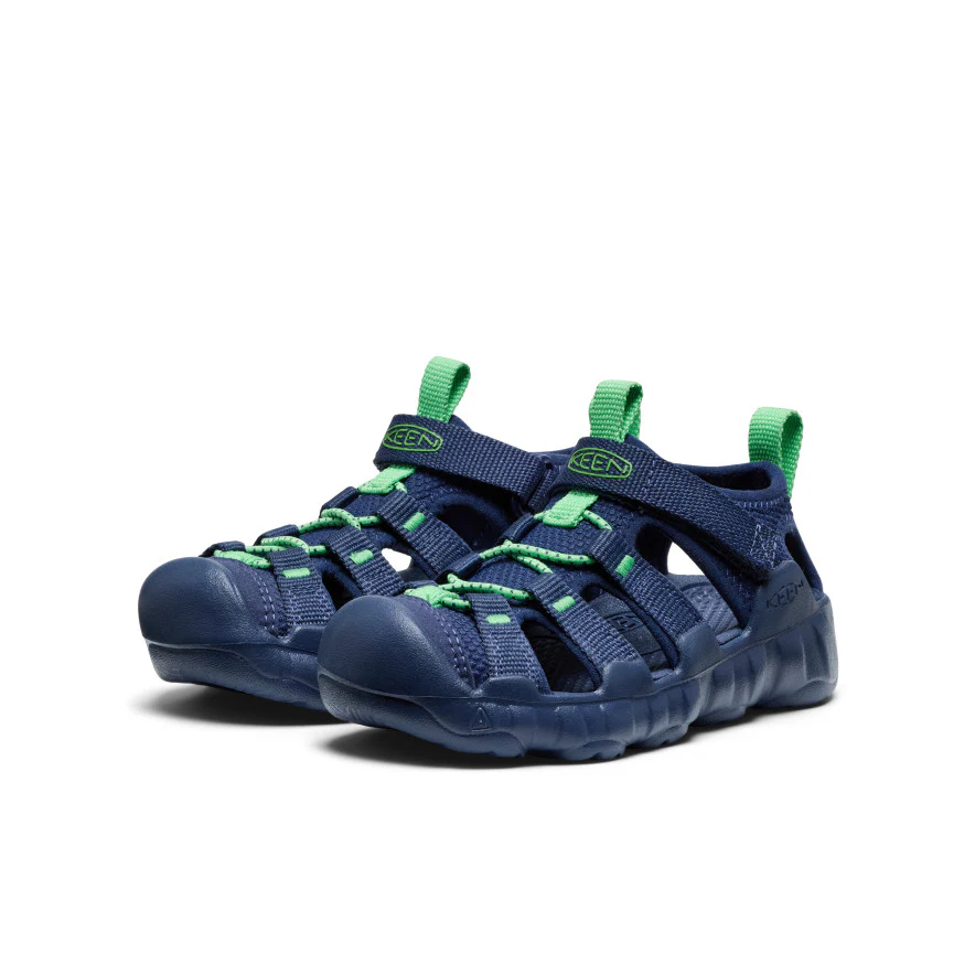 Little Kids' Hyperport H2 Sandal  |  Naval Academy/Vibrant Green - Image 2