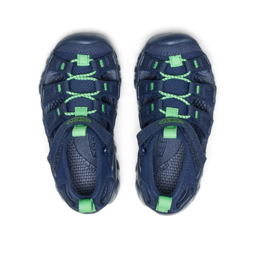 Little Kids' Hyperport H2 Sandal  |  Naval Academy/Vibrant Green - Image 4