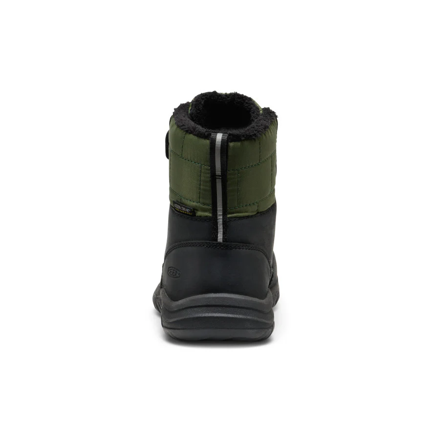 Little Kids' Kanibou Waterproof Winter Boot  |  Black/Bronze Green - Image 5