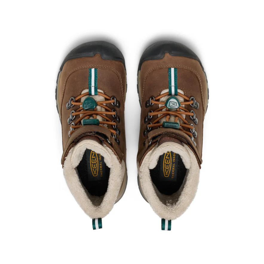 Little Kids' Kanibou Waterproof Winter Boot | Dark Earth/Roasted Pecan - Image 4