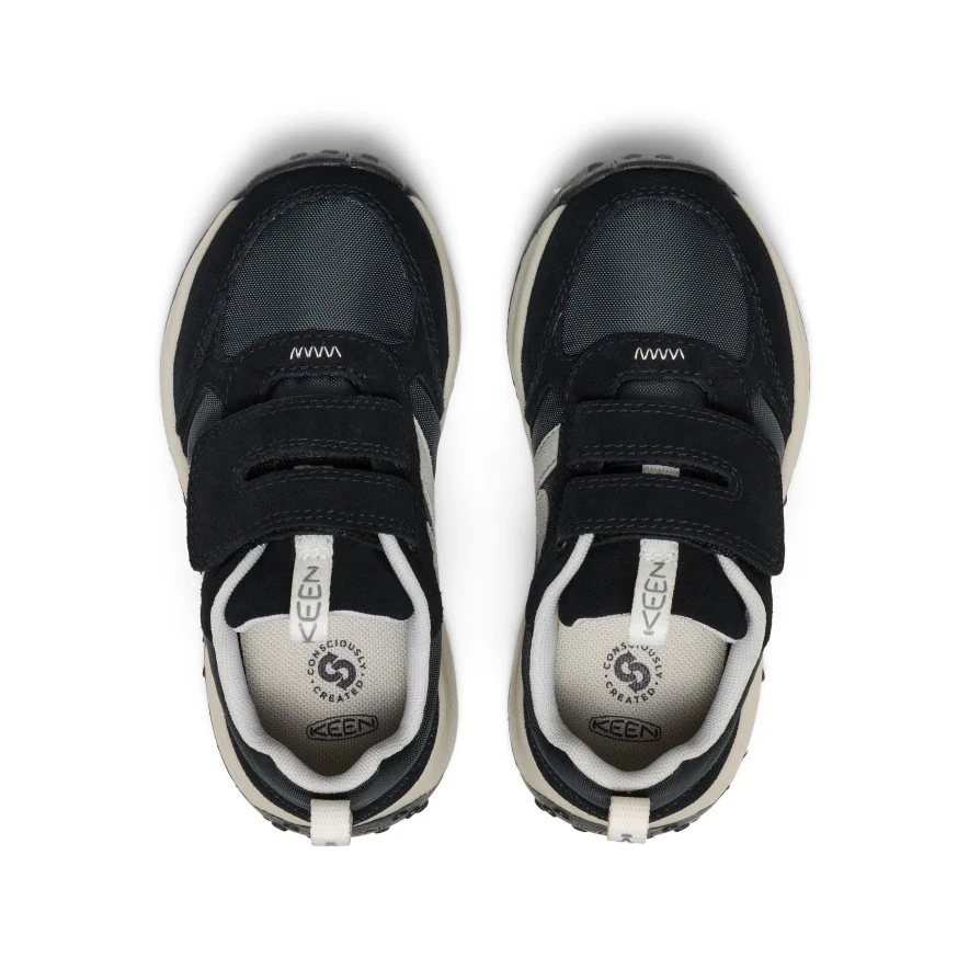 Little Kids' KS86 Sneaker  |  Black/Star White - Image 4