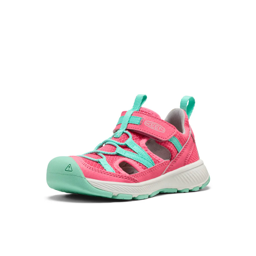 Little Kids' Motozoa Sandal  |  Pink Lemonade/Cabbage - Image 3