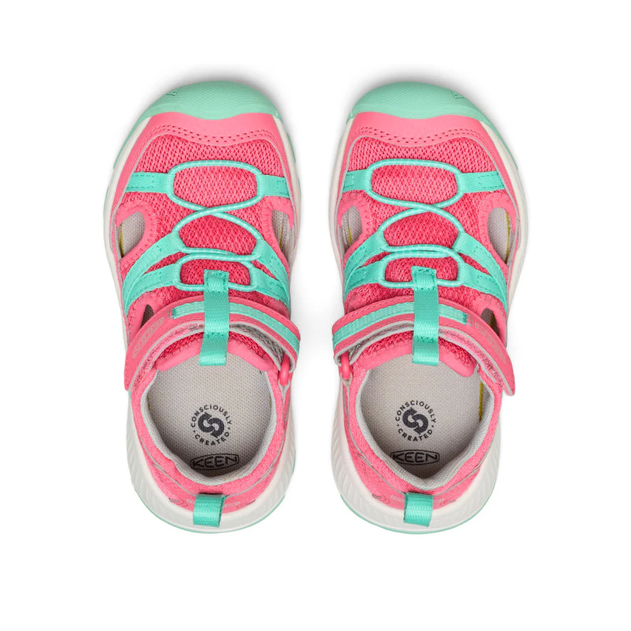 Little Kids' Motozoa Sandal  |  Pink Lemonade/Cabbage - Image 4
