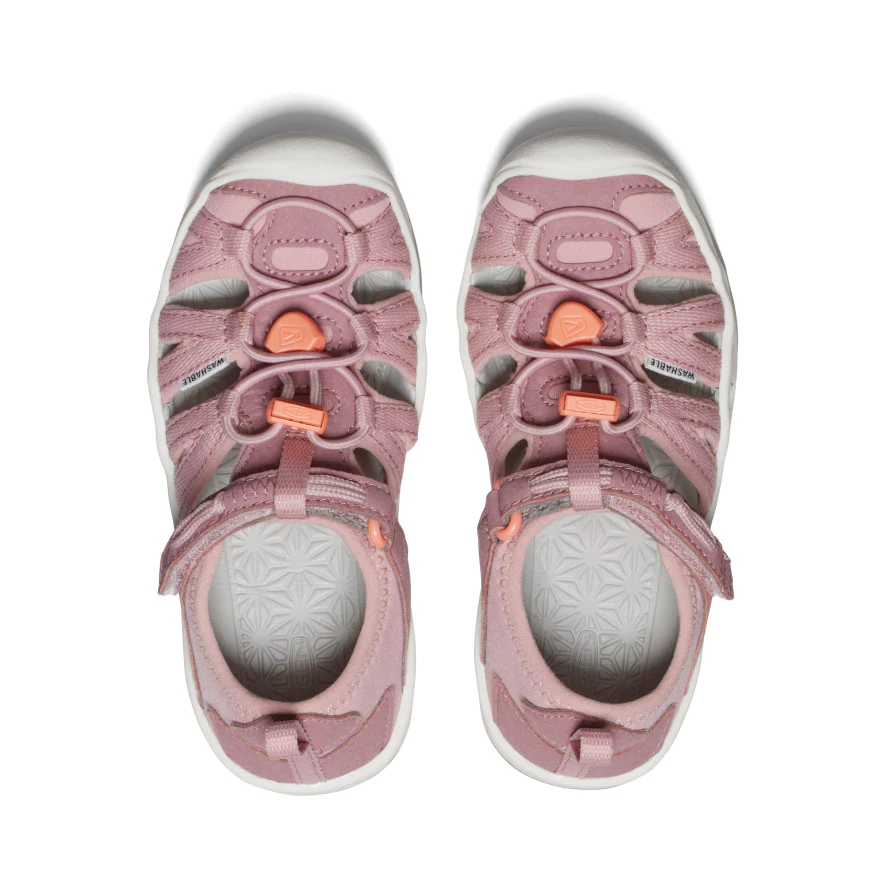 Little Kids' Moxie Sandal | Nostalgia Rose/Papaya Punch - Image 4