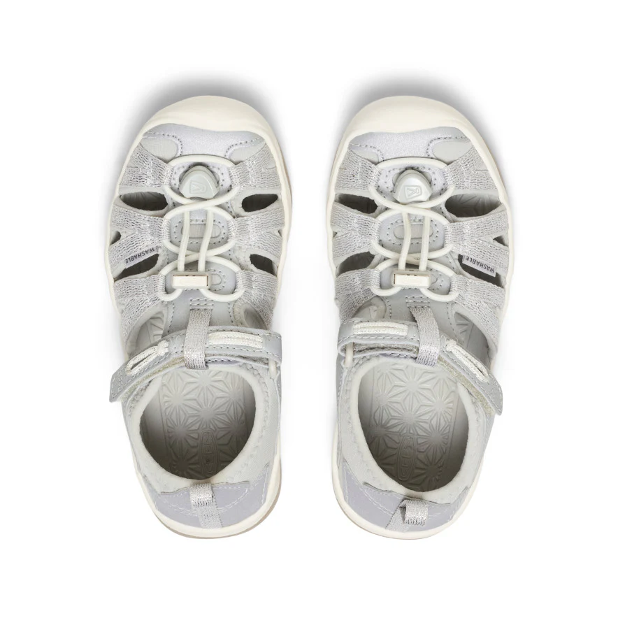 Little Kids' Moxie Sandal  |  Silver - Image 4