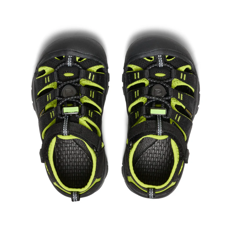 Little Kids' Newport H2  |  Black/Lime Green - Image 4