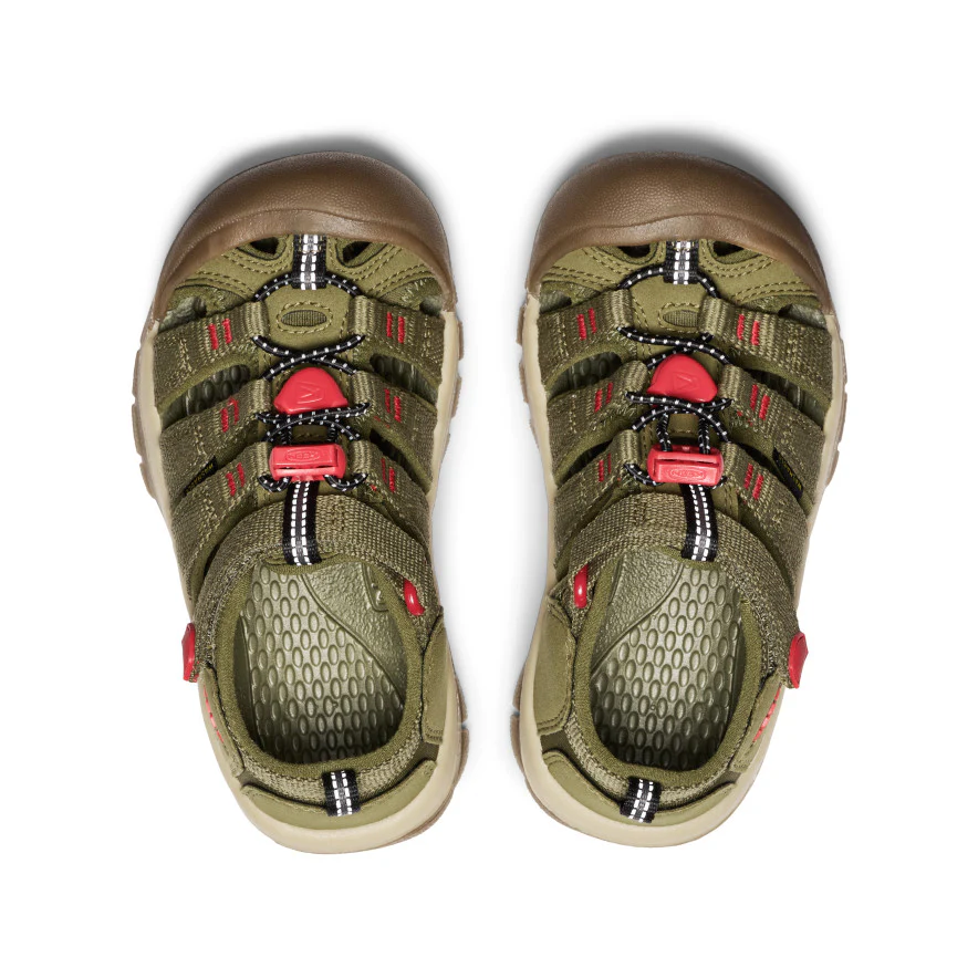 Little Kids' Newport H2 | Martini Olive/Aura Orange - Image 4