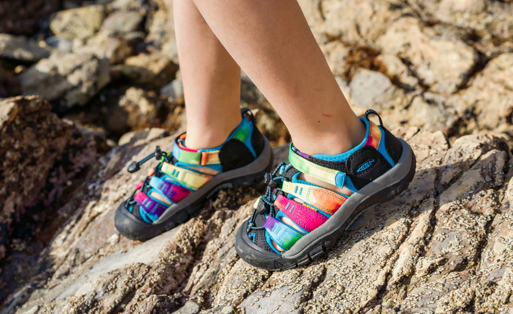 Little Kids' Newport H2  |  Rainbow Tie Dye - Image 7
