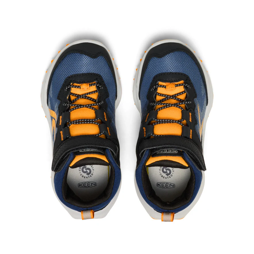 Little Kids' Zionic Waterproof Boot  |  Naval Academy/Bright Marigold - Image 4