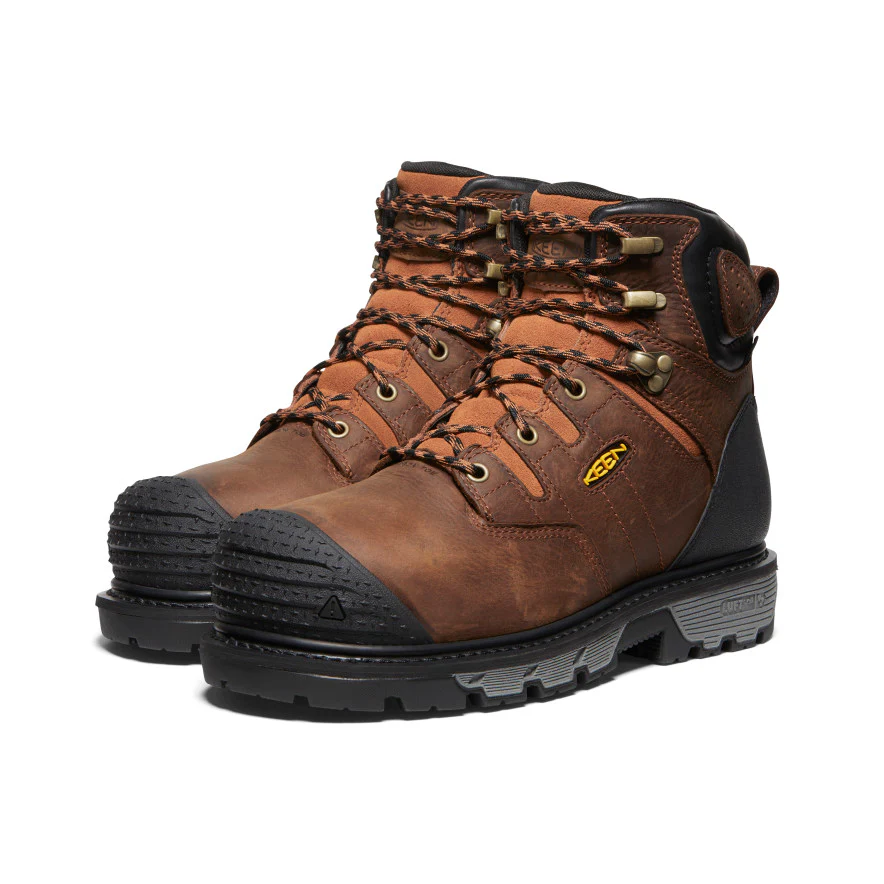Men's Camden 6" Waterproof Boot INT MET (Carbon Toe)  |  Leather Brown/Black - Image 2