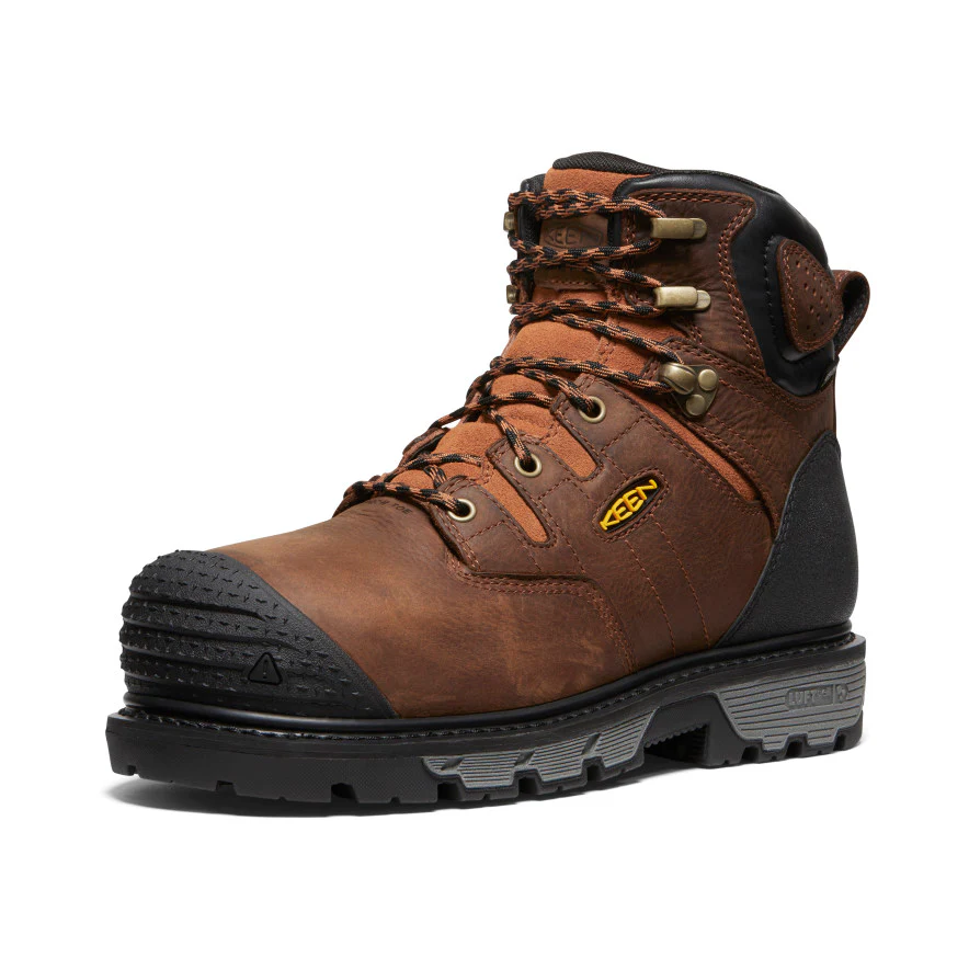 Men's Camden 6" Waterproof Boot INT MET (Carbon Toe)  |  Leather Brown/Black - Image 3