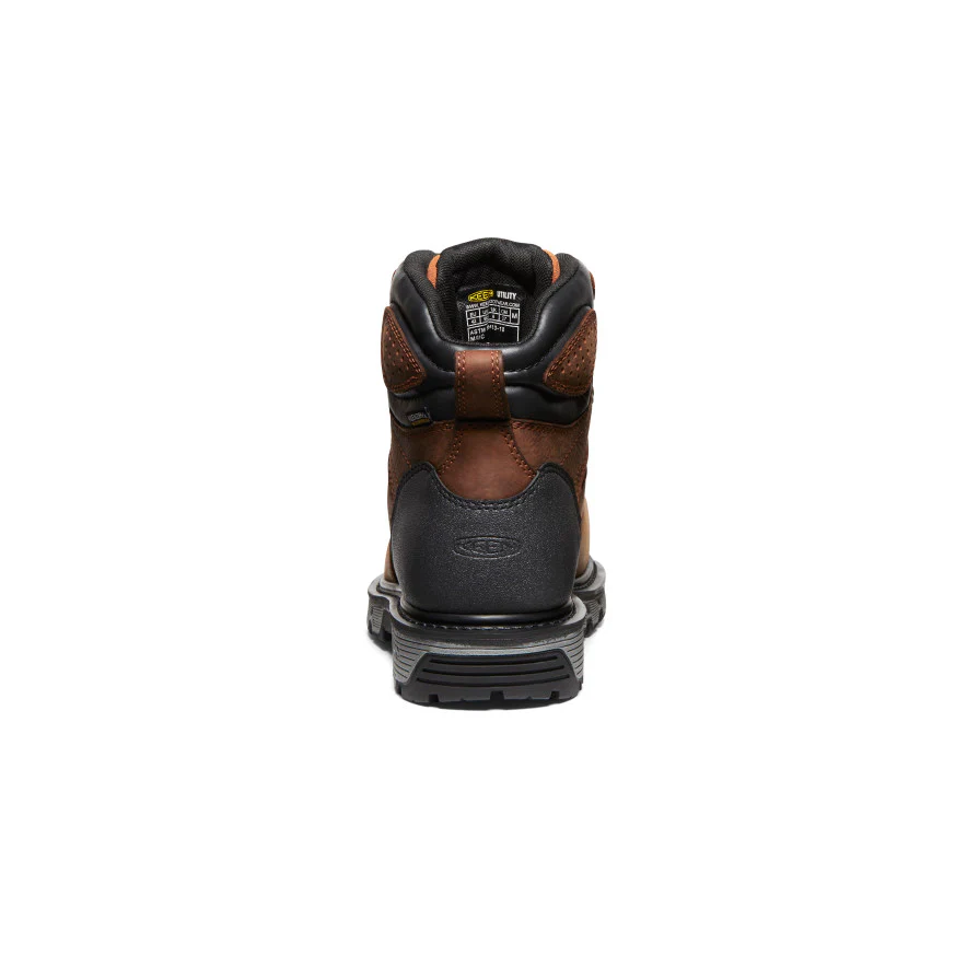 Men's Camden 6" Waterproof Boot INT MET (Carbon Toe)  |  Leather Brown/Black - Image 5