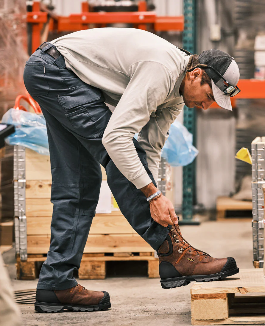 Men's Camden 6" Waterproof Boot INT MET (Carbon Toe)  |  Leather Brown/Black - Image 9