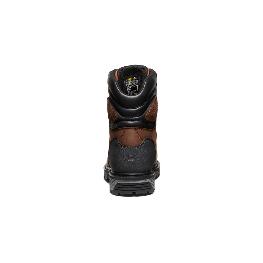 Men's Camden 8" Insulated Waterproof Boot (Carbon Toe)  |  Leather Brown/Black - Image 5